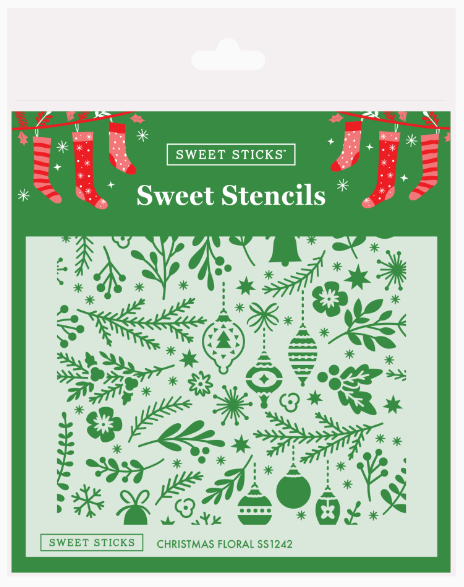 Christmas Floral Stencil by Sweet Sticks