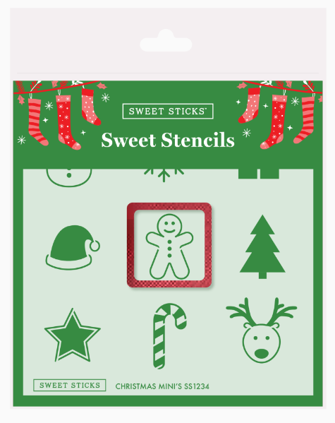 Christmas Mini's Stencil and Cutter by Sweet Sticks