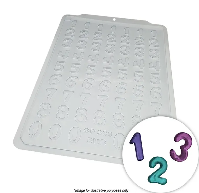 BWB Number Chocolate Mould 1 Piece