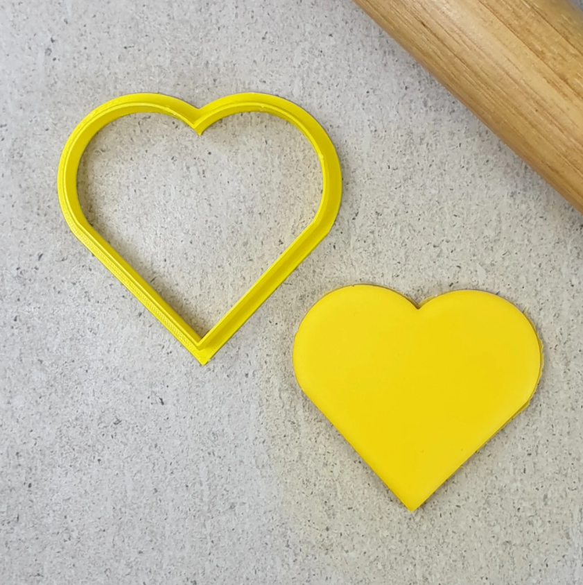 Custom Cookie Cutters Standard Heart 90mm