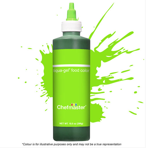 Chefmaster Liqua-Gel Neon Bright Green 10.5oz/298g