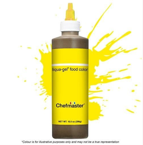 Chefmaster Liqua-Gel Neon Bright Yellow 10.5oz/298g