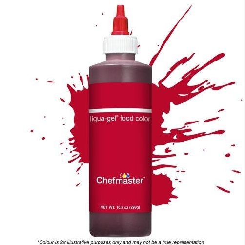 Chefmaster Liqua-Gel Tulip Red (No Taste) 10.5oz/298g