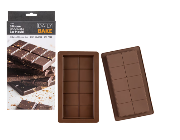 Daily Bake Silicone Chocolate Bar Mould Set of 2