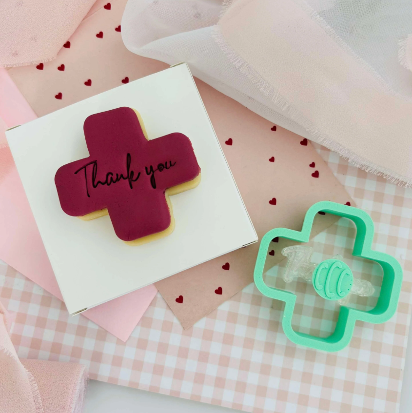 Thank You (Red Cross) - Bento Minis Cutter Set (SweetP)