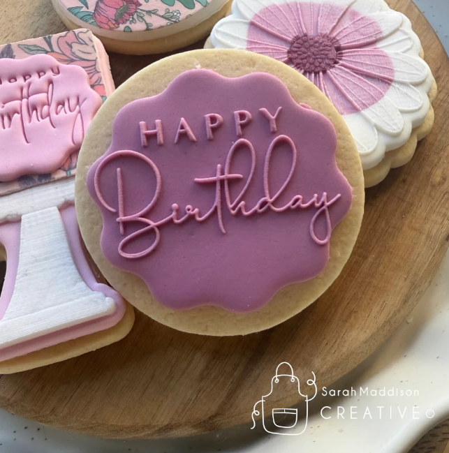 Happy Birthday Debosser (Sarah Maddison Creative)