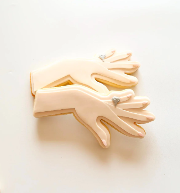 Boss Embossers - Extended Hand with Engagement Ring  Debosser and Cutter