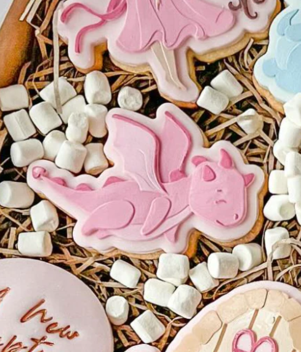 Boss Embossers - Cute Flying Dragon Stamp and Cutter