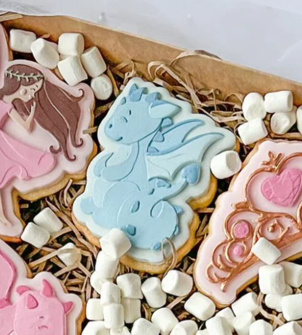 Boss Embossers - Cute Sitting Dragon Stamp and Cutter