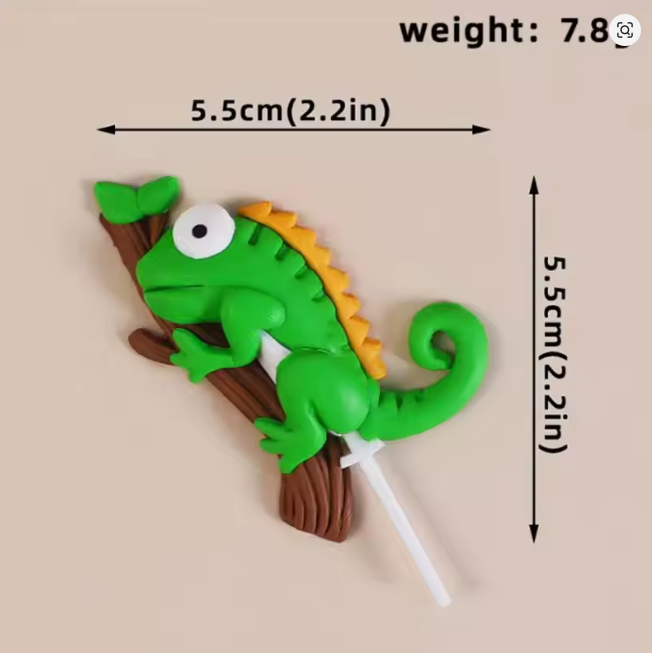 Cake Topper Chameleon