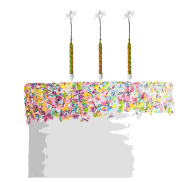 Sparkler Candle -3pk Gold