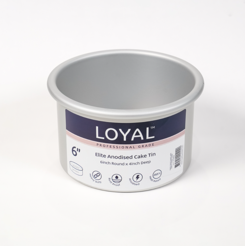 Loyal Elite Anodised Cake Tin Deep Round 6"
