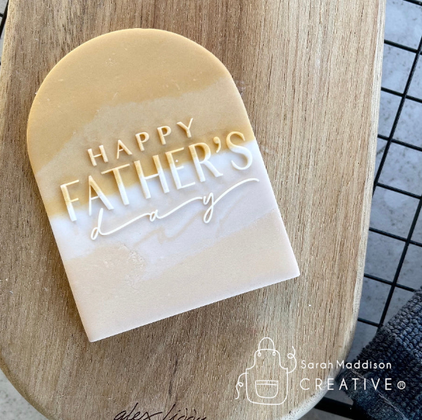 Happy Fathers Debosser (Sarah Maddison Creative)