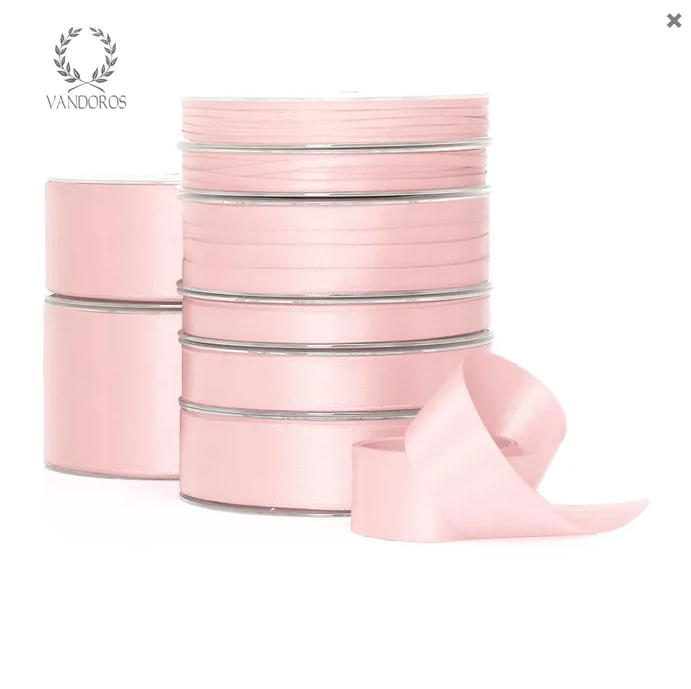 Double Satin Ribbon - Powder Pink (10mm x 1MTR)