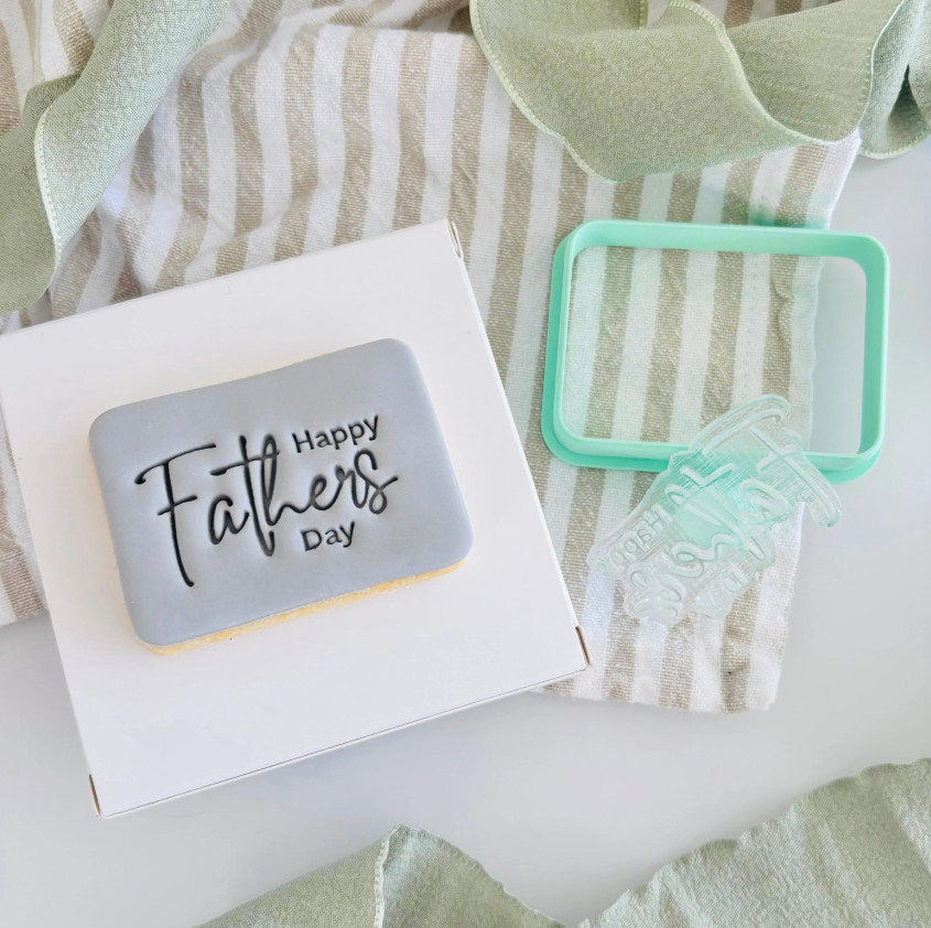 Bento Minis Cutter and Embosser Set - Happy Father's Day (Rectangle) (SweetP)