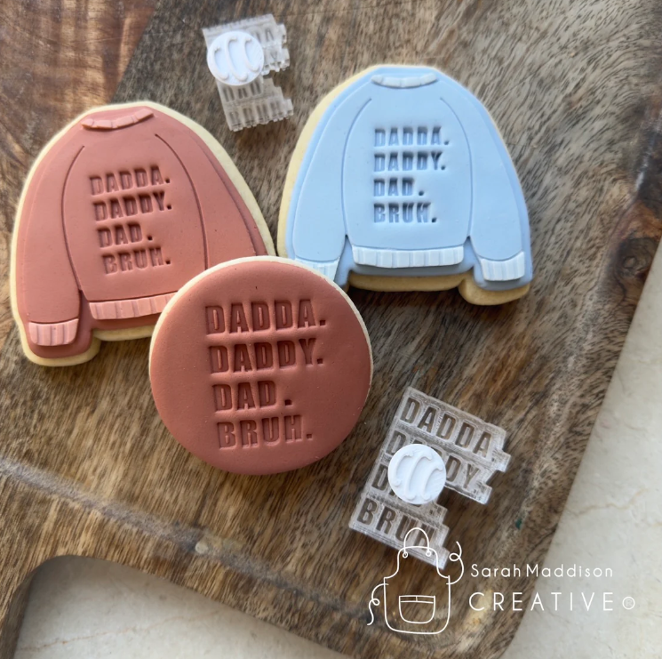 Dadda. Daddy. Dad. Bruh. Stamp (Sarah Maddison Creative)