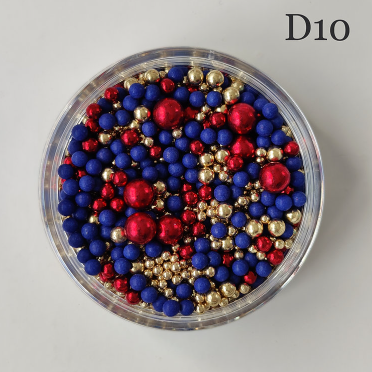 PICNART Sugar Red/Blue/Gold Deluxe Sprinkles Blend 120g