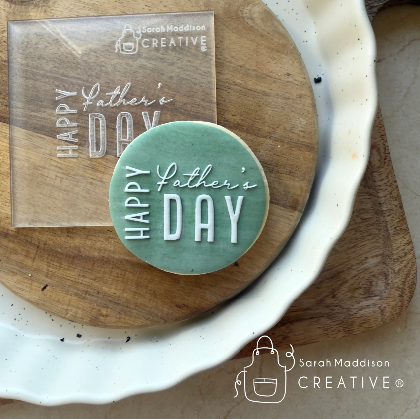Happy Father's Day Modern Debosser (Sarah Maddison Creative)