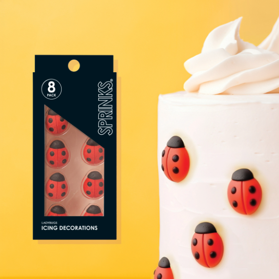 Sprinks Icing Decorations - Ladybugs (10 Pieces)
