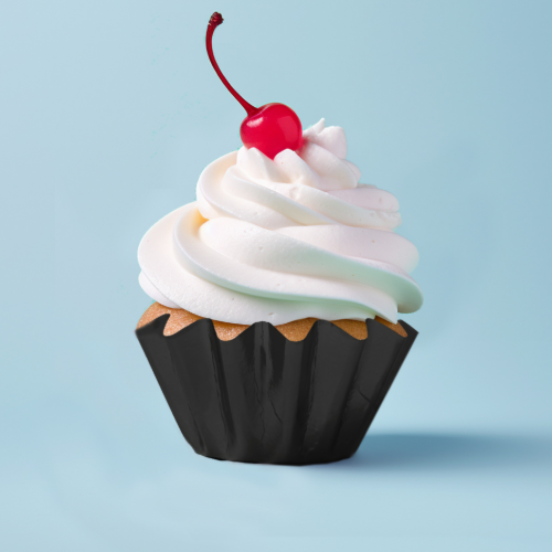 Papyrus Bloom Baking Cups Black (24 Pack)