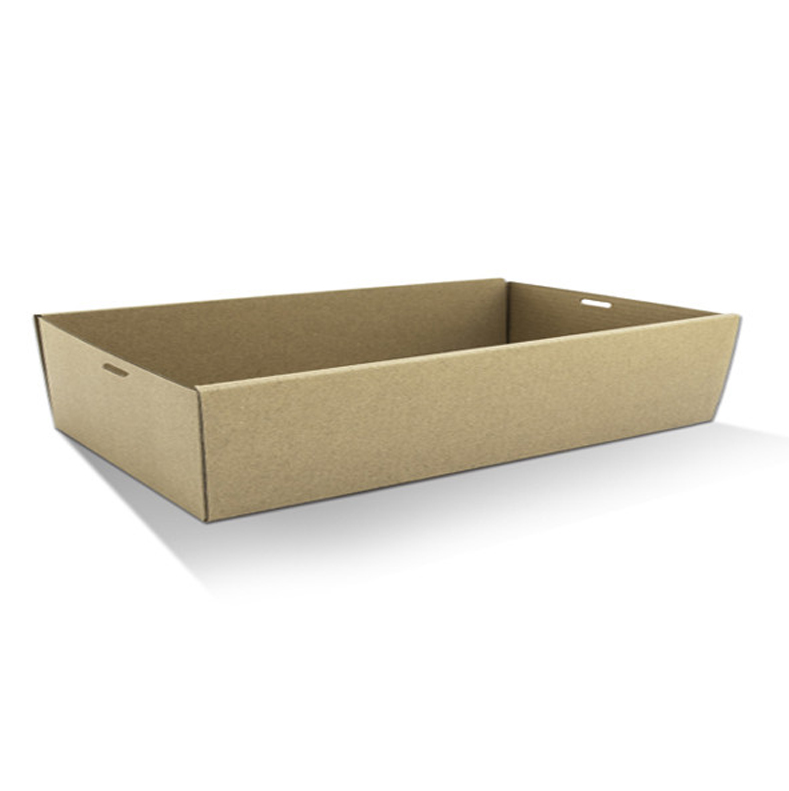 Catering/Platter Box with Lid Kraft 560mm x 255mm x 80mm