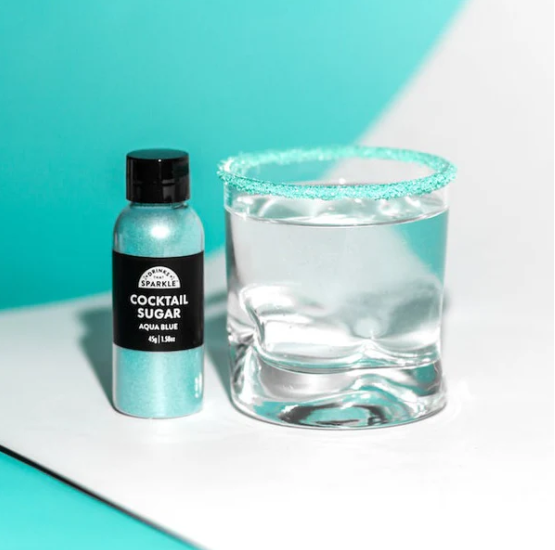 Cocktail Sugar 45g - Aqua Blue