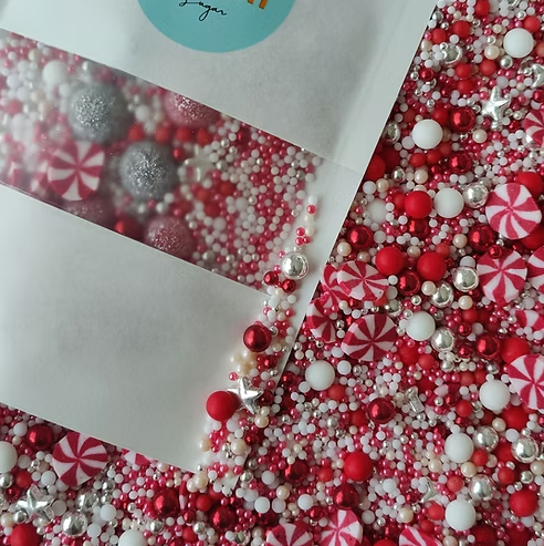 PICNART Sugar Candy Cane Crunch, Deluxe Sprinkle Blend 120g