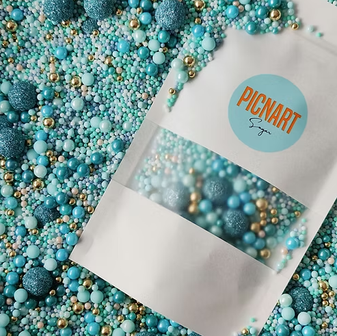 PICNART Sugar Golden Reef, Deluxe Sprinkle Blend - No Glitter Balls 120g