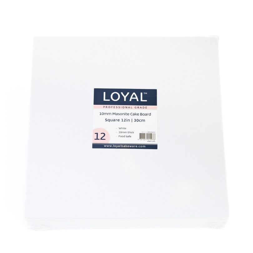 Loyal 12" 10mm Masonite Square White Board