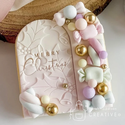 Bells & Holly Pattern Debosser (Sarah Maddison Creative)