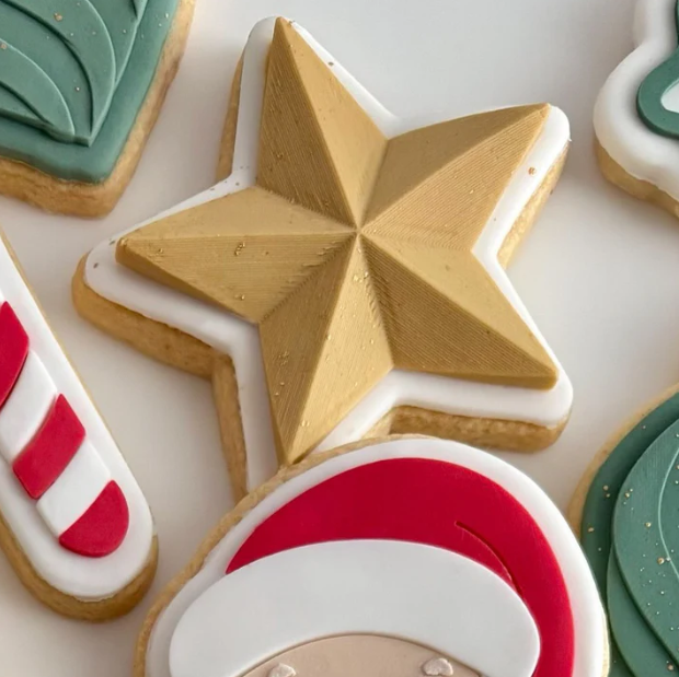 Boss Embossers - Simple Christmas Star Debosser Stamp and Cutter