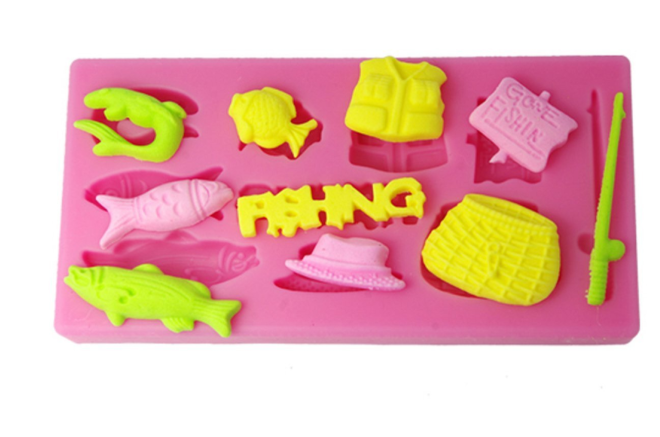 Fishing Theme Silicone Mould