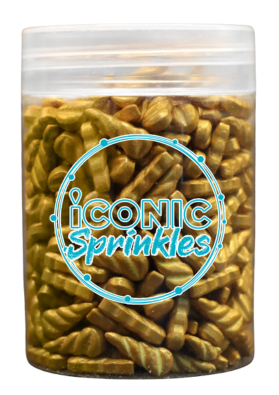Unicorn Horn Gold Sprinkles - 100g