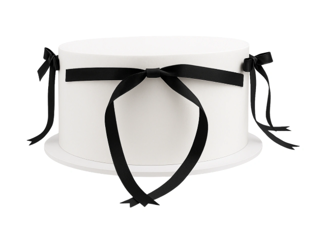 Black Vintage Satin Bows Pack of 6