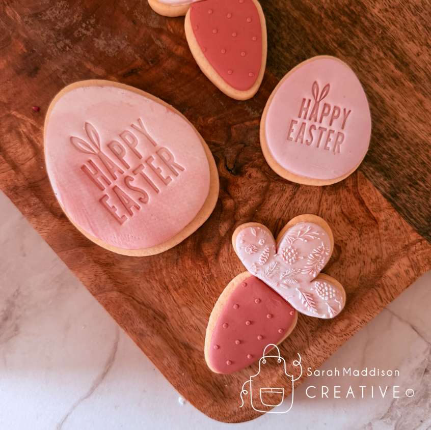 Happy Easter with Ears Impression Stamp (Sarah Maddison Creative)