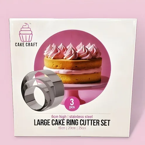Large Cake Ring Cutter Set 3 PC