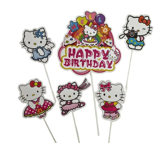 Hello Kitty Topper Set 6 PC
