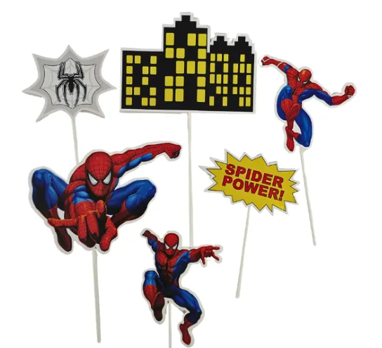 Spiderman Topper Set 6 PC