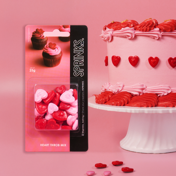 Heart Throb Mix Tiny Toppers (25g) - by Sprinks