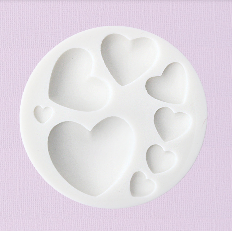 Caking it Up - Hearts  8pc Silicone Mould