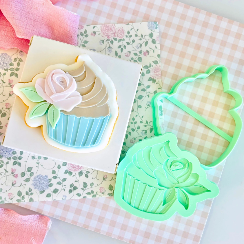 Cupcake with Rose Layer Set (SweetP)