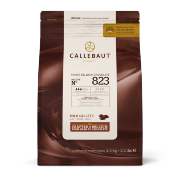 Callebaut Milk Chocolate 823 2.5kg - SPECIAL ORDER