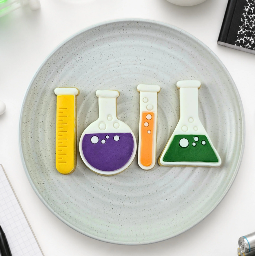 Custom Cookie Cutters - Science Lab Cutter & Embosser Set