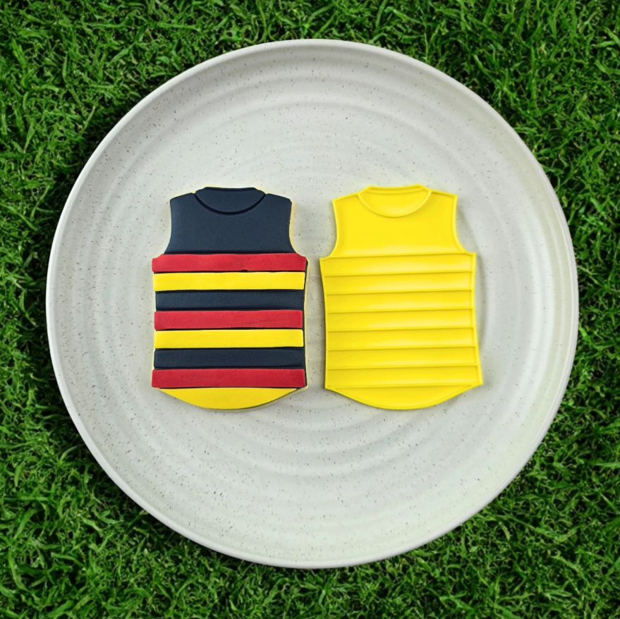 Custom Cookie Cutters - AFL Football Team Guernsey Embosser Adelaide
