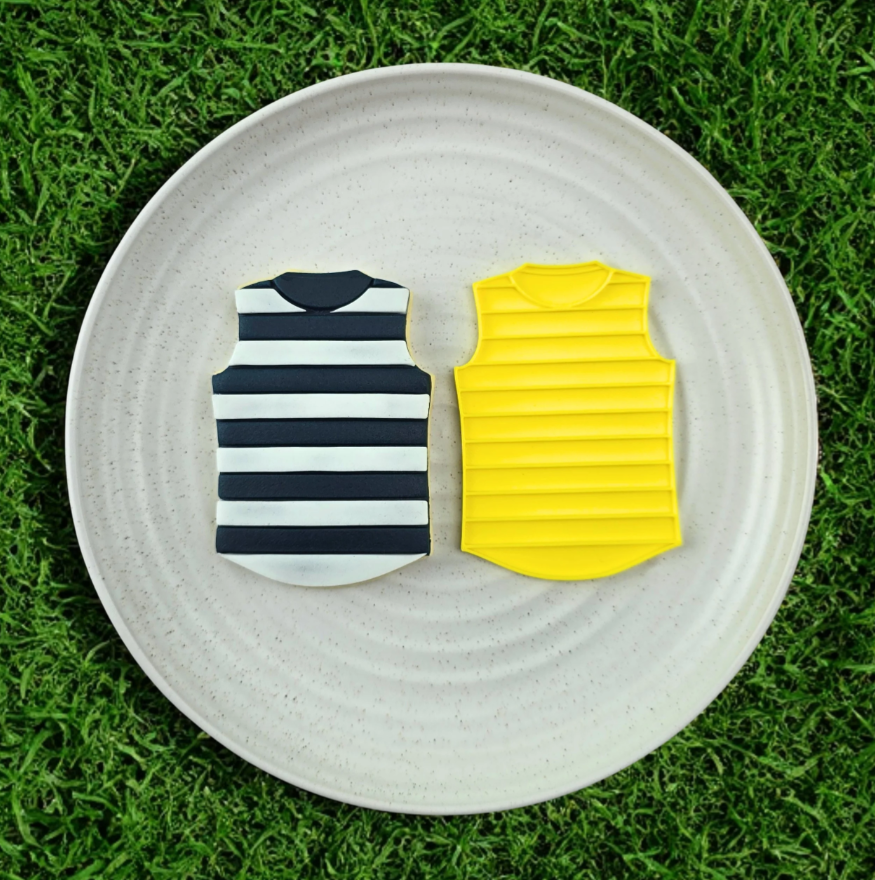 Custom Cookie Cutters - AFL Football Team Guernsey Embosser Geelong