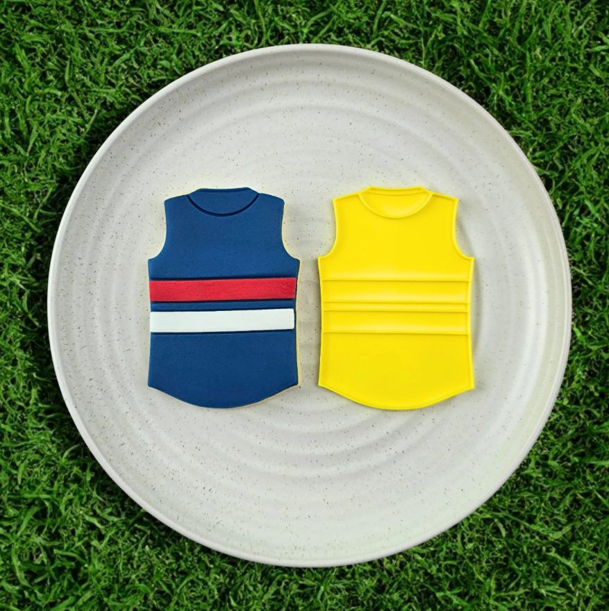 Custom Cookie Cutters - AFL Football Team Guernsey Embosser Western Bulldog