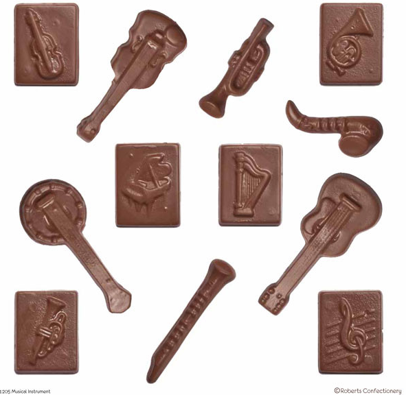 Chocolate  Moulds - Musical Instruments