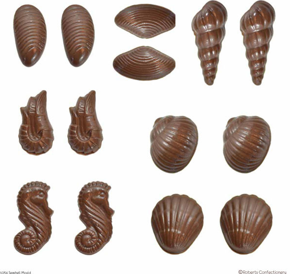 Chocolate Moulds - 3D Seashells