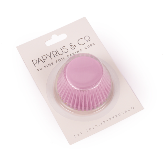 Standard Lilac Foil Baking Cups (50 Pack) - 50mm Base