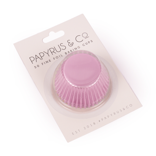 Medium Lilac Foil Baking Cups (50 Pack) - 44mm Base”